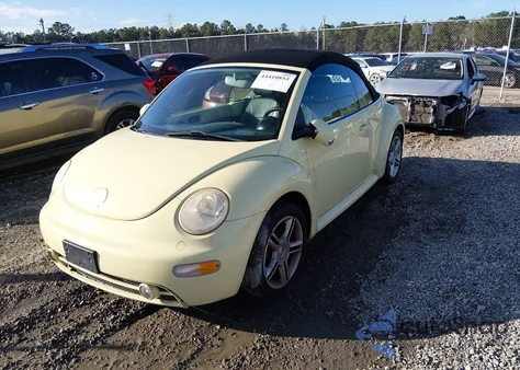 2005 Volkswagen New Beetle Gls 1.8T из США, поврежденный, VIN 3VWCD31Y05M300372